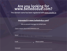 Tablet Screenshot of belledodue.com